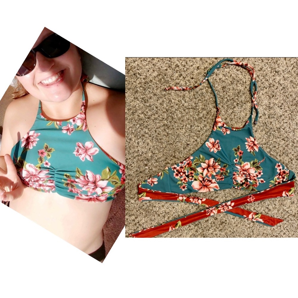 CLOSET SALE Diane’s Beachwear Reversible Halter Bikini Top